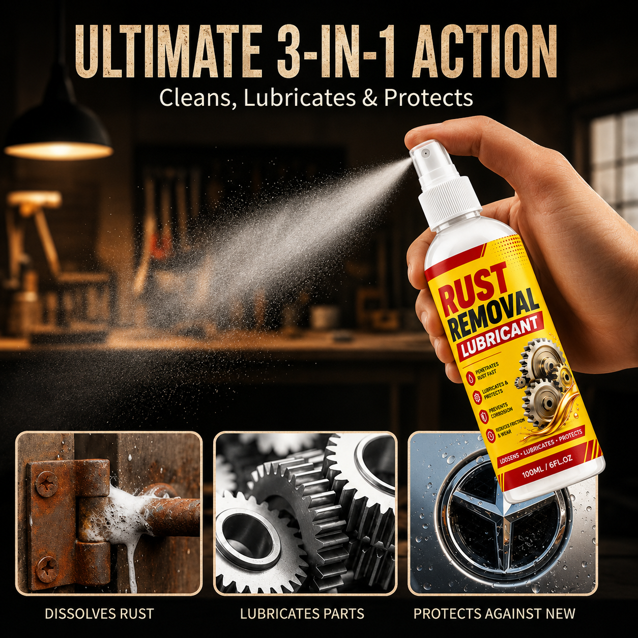 Anti-Rust Lubricant Spray & Rust Remover