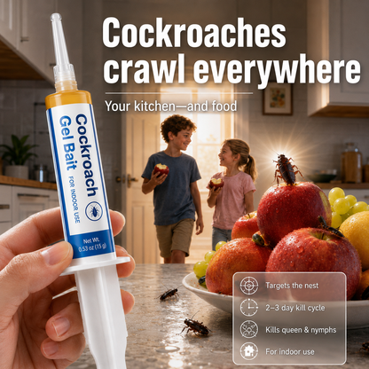 Insecticidal Bait-Small Size Roach Bait for Kitchen & Indoor Cockroach Repellent Gel Cockroach Control Cockroach Killer