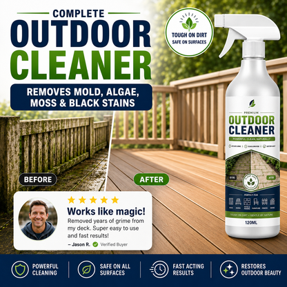 Outdoor Surface Cleaner Spray, Fast Acting Stain Remover for Patio, Wooden Furniture & Outdoor Surfaces