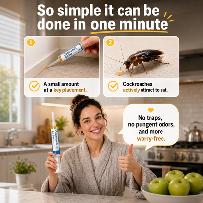 Insecticidal Bait-Small Size Roach Bait for Kitchen & Indoor Cockroach Repellent Gel Cockroach Control Cockroach Killer