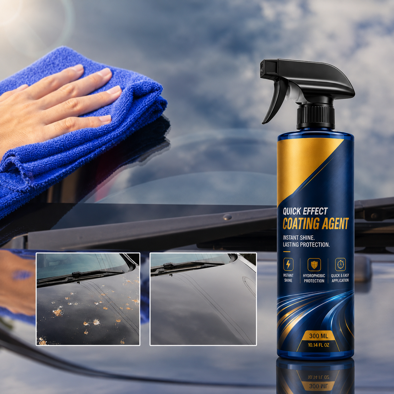 Vehicle paint protected from environmental exposure