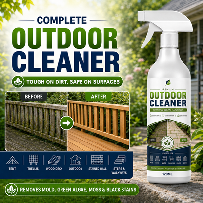Outdoor Surface Cleaner Spray, Fast Acting Stain Remover for Patio, Wooden Furniture & Outdoor Surfaces