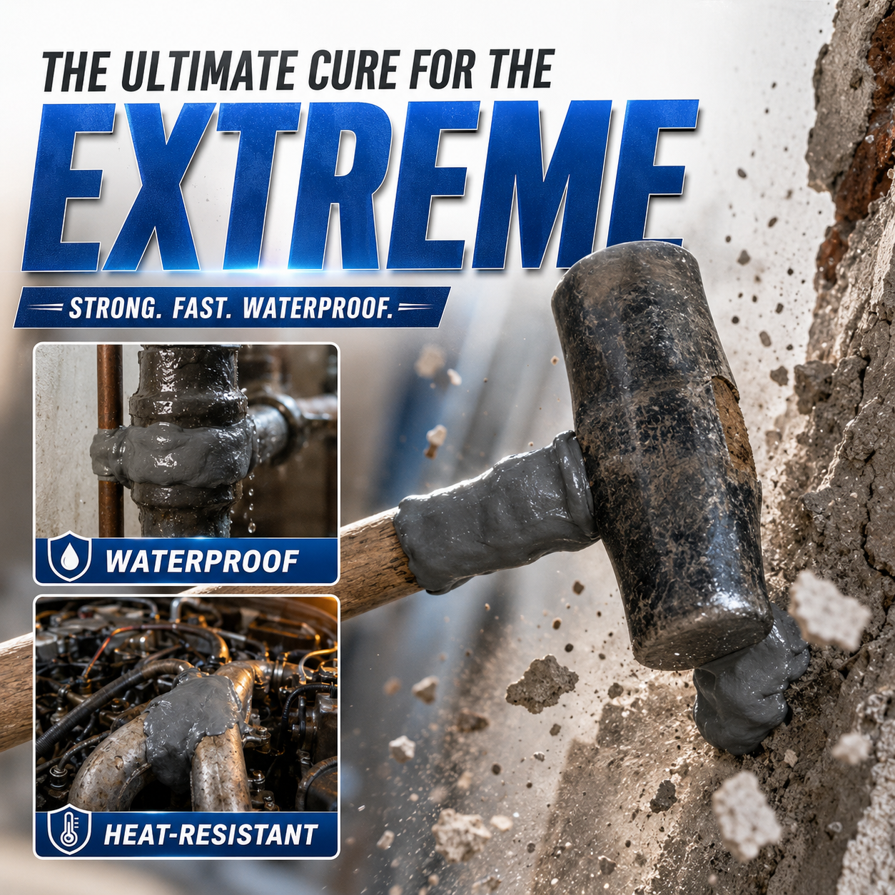 CLAY-FX waterproof and heat-resistant repair examples