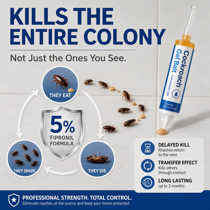 Insecticidal Bait-Small Size Roach Bait for Kitchen & Indoor Cockroach Repellent Gel Cockroach Control Cockroach Killer