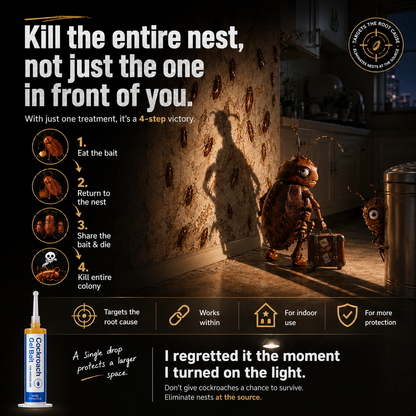 Insecticidal Bait-Small Size Roach Bait for Kitchen & Indoor Cockroach Repellent Gel Cockroach Control Cockroach Killer