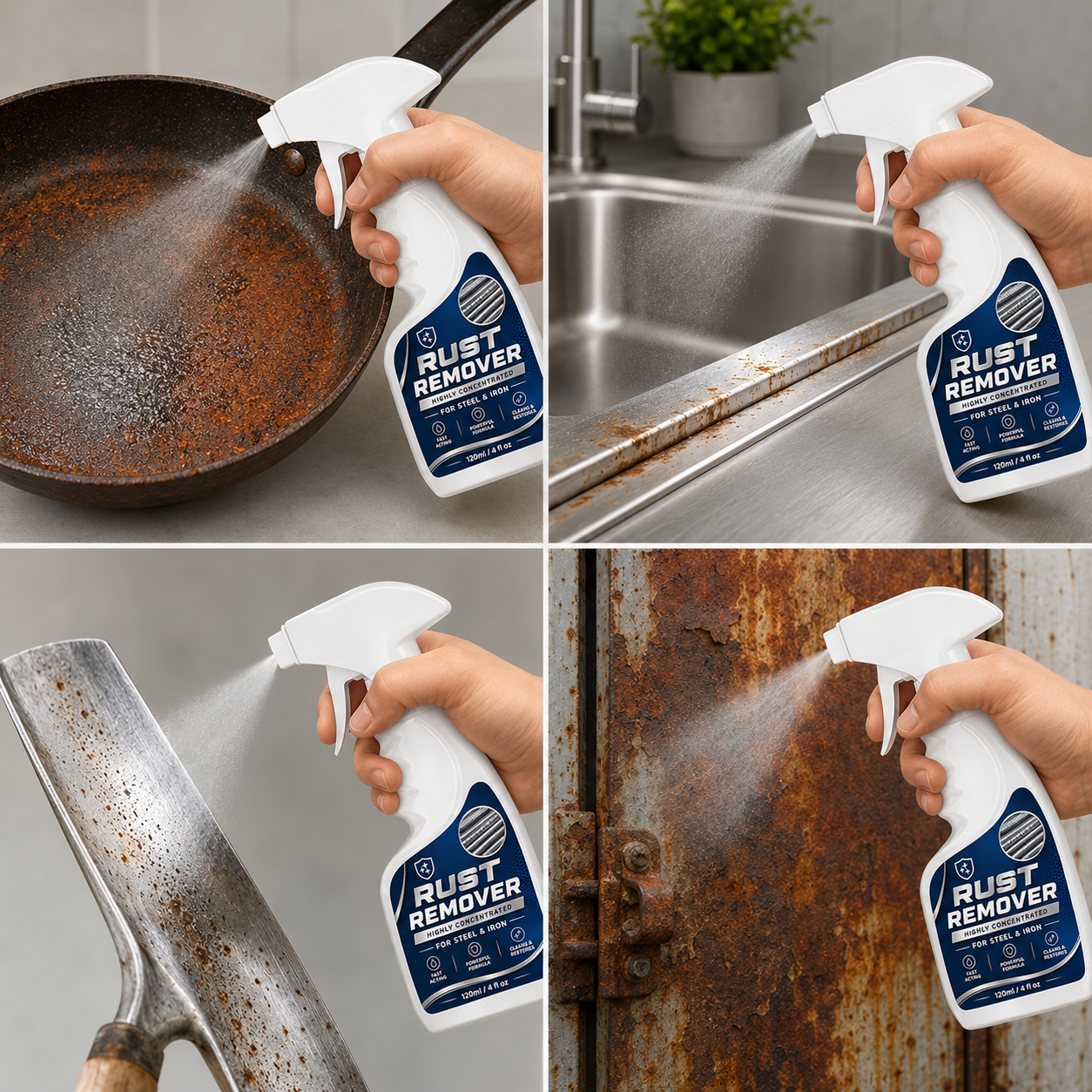Strong, Penetrating & Fast-Acting Stainless Steel Rust Remover
