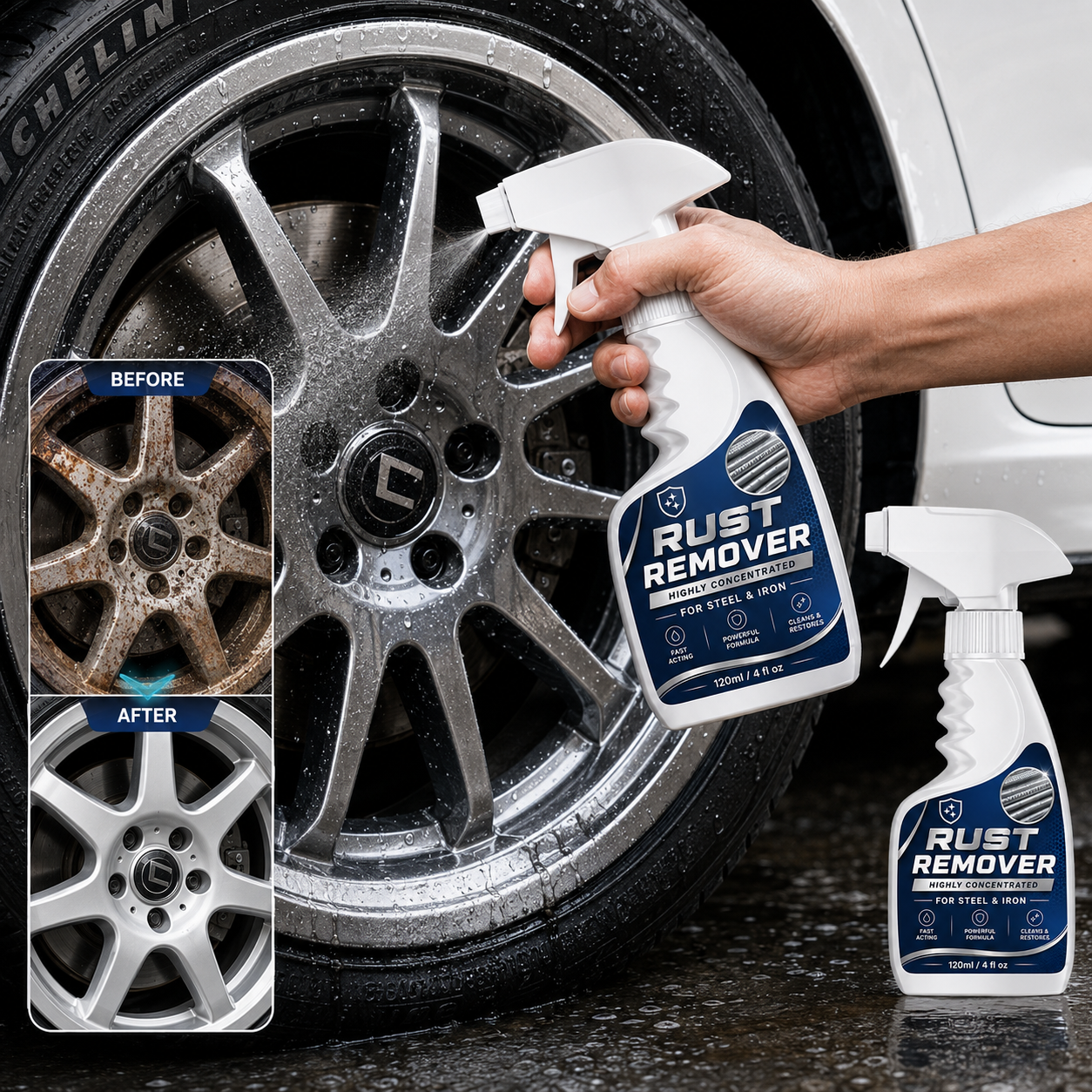 Strong, Penetrating & Fast-Acting Stainless Steel Rust Remover